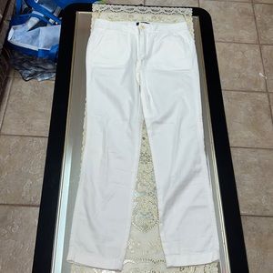 J. Crew white chino pants